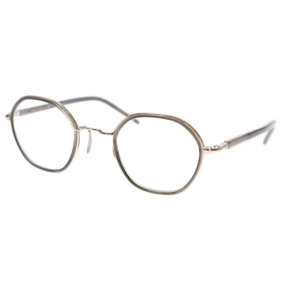 ayame アヤメ HEX アイウェア クリアグレー×シルバー 46□24  