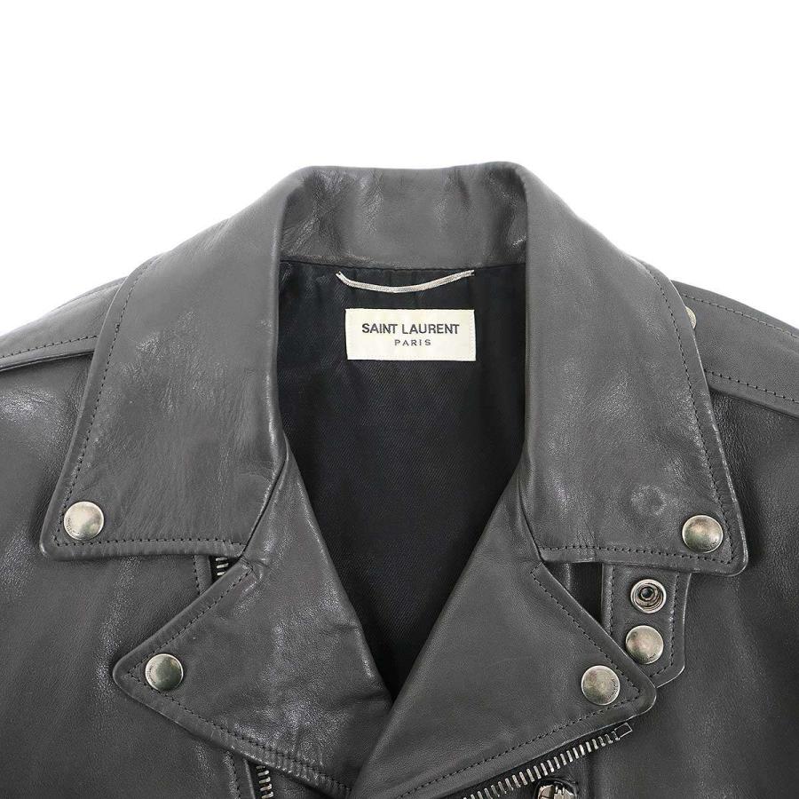 SAINT LAURENT PARIS サンローラン パリ L17 カーフ ダブルレザー