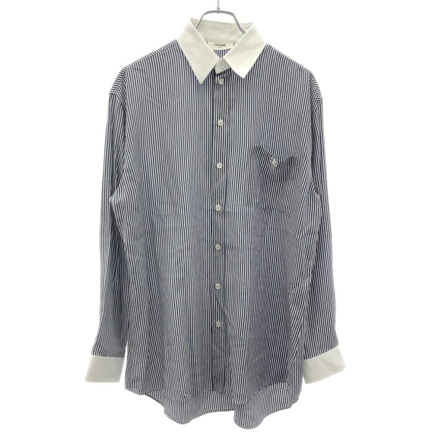 CELINE セリーヌ 22SS トリオンフ オーバーサイズストライプシャツ