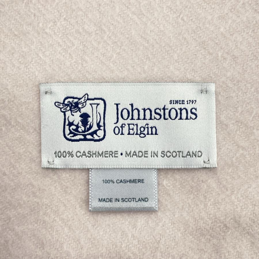 johnstons of elgin ジョンストンズ オブ エルガン カシミアフリンジストール  ベージュ Johnstons of Elgin（ジョンストンズ オブ エルガン） ジョンストンズ