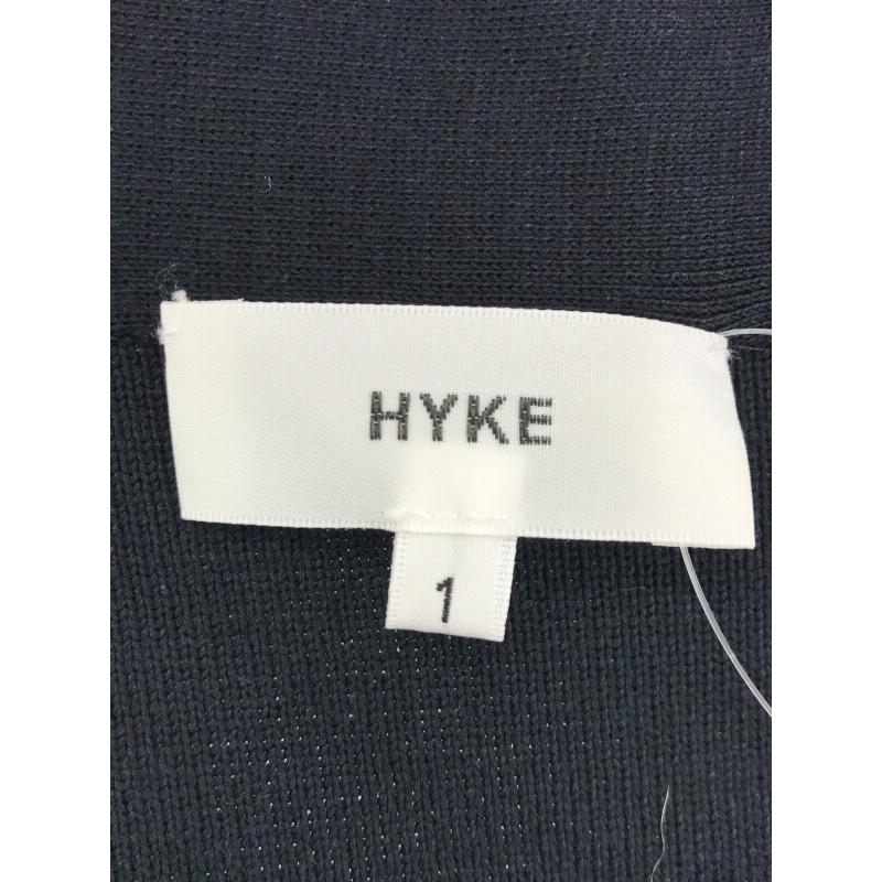 HYKE ハイク 16SS バイカラーニットポンチョトップス ネイビー サイズ  