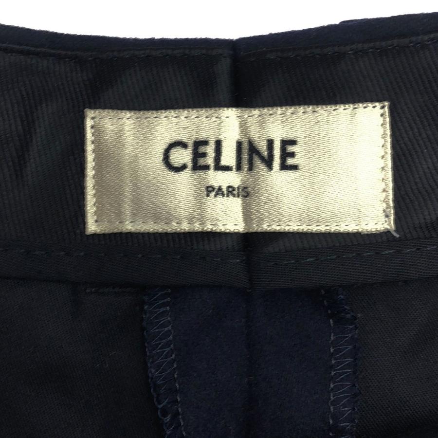 CELINE（セリーヌ） 2タック カシミヤフランネルトラウザーパンツ  