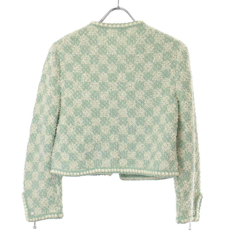 CHANEL シャネル 23SS ココボタンノーカラーツイードジャケット CHANEL シャネル 23SS ココボタンノーカラーツイードジャケット