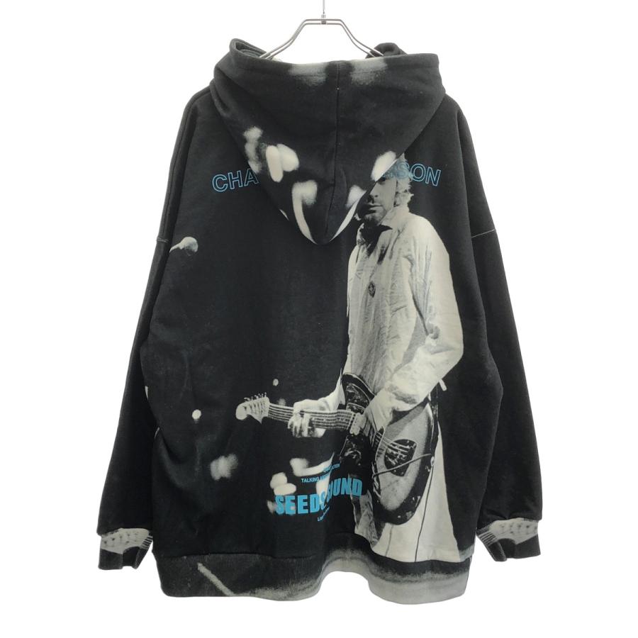 TALKING ABOUT THE ABSTRACTION(TATA) トーキングアバウトジアブストラクション Chalse Photo Hoodie NIRVANA ライブフォトパーカー SS-PPK-001B ブラック M TALKING ABOUT THE ABSTRACTION（トーキングアバウトジ