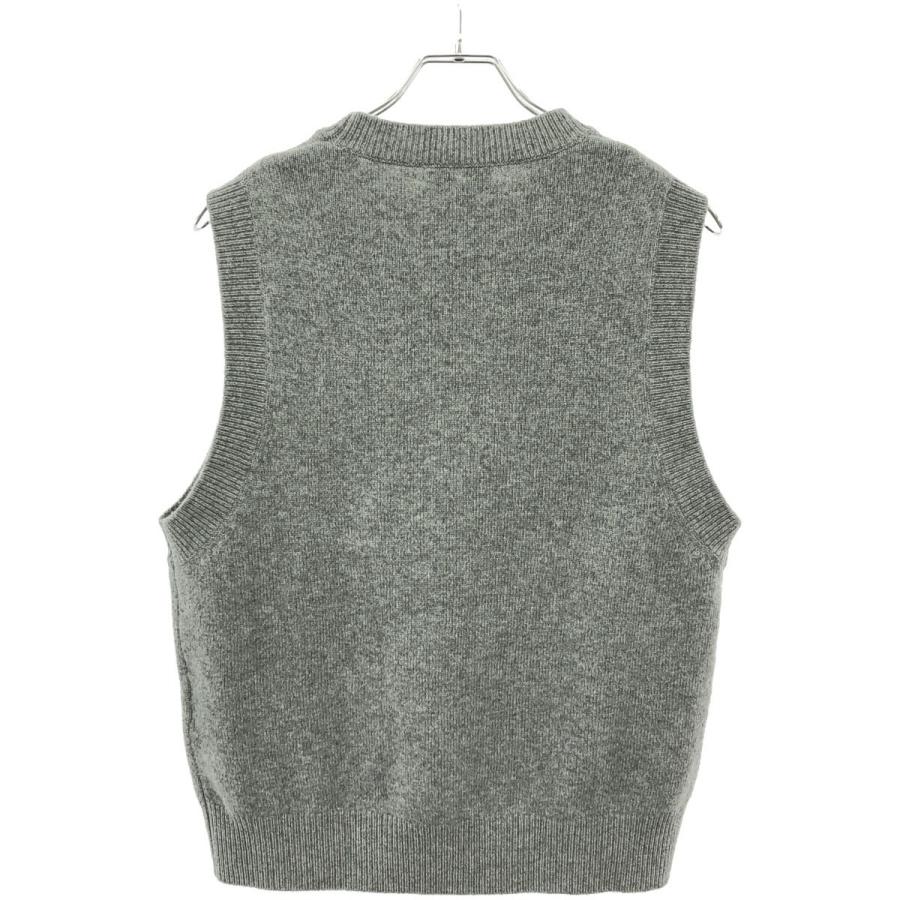 HYKE - HYKE ハイク 24AW LAMBS WOOL VEST ウールニットベスト 242-11371 グレー 1 HYKE（ハイク） 24AW LAMBS WOOL VEST ウールニットベスト 242-11371