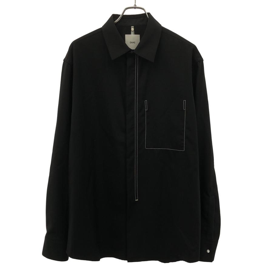 OAMC（オーエーエムシー） 21SS IAN SHIRT ジップアップウールシャツ