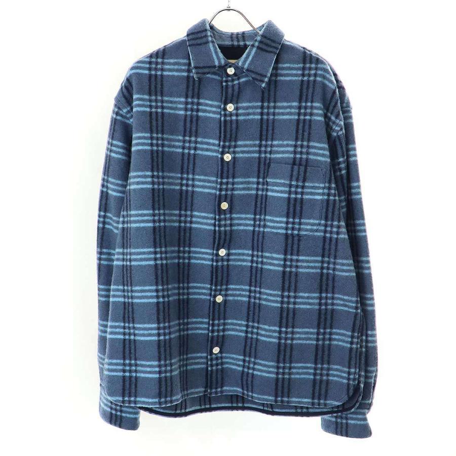 MARNI マルニ 23AW ウールパイルチェックシャツ CUMU0212A2 MARNI マルニ 23AW ウールパイルチェックシャツ CUMU0212A2
