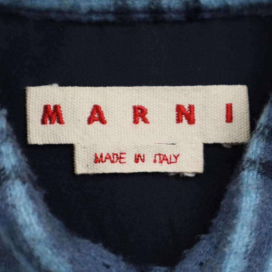 MARNI マルニ 23AW ウールパイルチェックシャツ CUMU0212A2 MARNI マルニ 23AW ウールパイルチェックシャツ CUMU0212A2