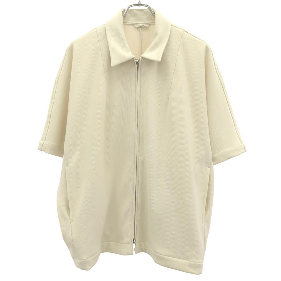 CLANE（クラネ） RIB STRIPE ZIP SHIRT リブストライプジップ