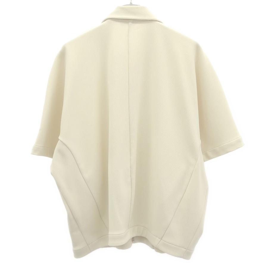 CLANE（クラネ） RIB STRIPE ZIP SHIRT リブストライプジップシャツ 