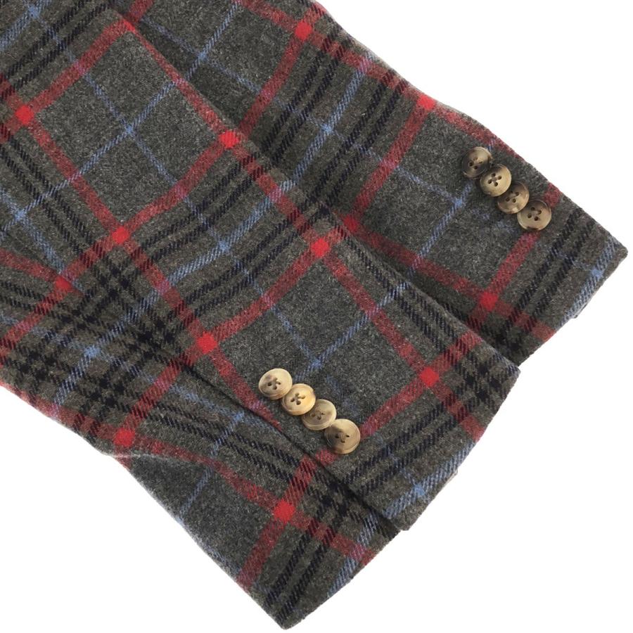 Cantarelli（カンタレリ） KNIT JACKET タータンチェック テーラード