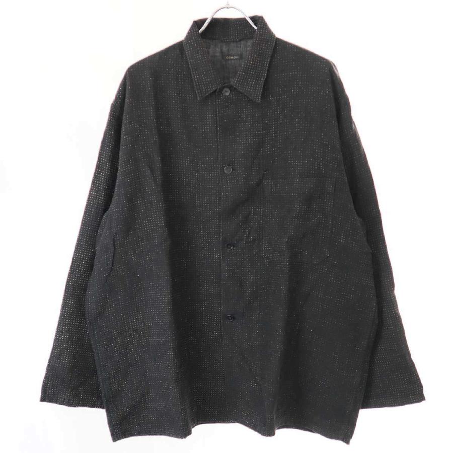 COMOLI コモリ 23SS リネンドット シャツジャケット X01-01027