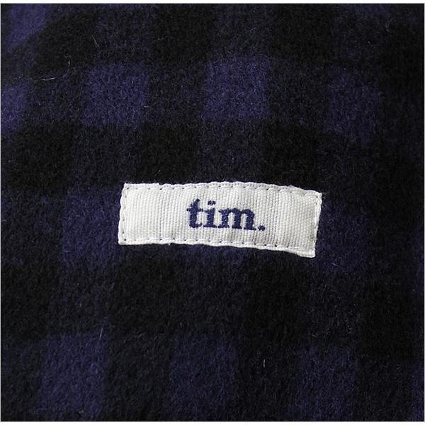 tim. ティム カシミヤ混ロングウールコート ブラック 3 メンズ 
