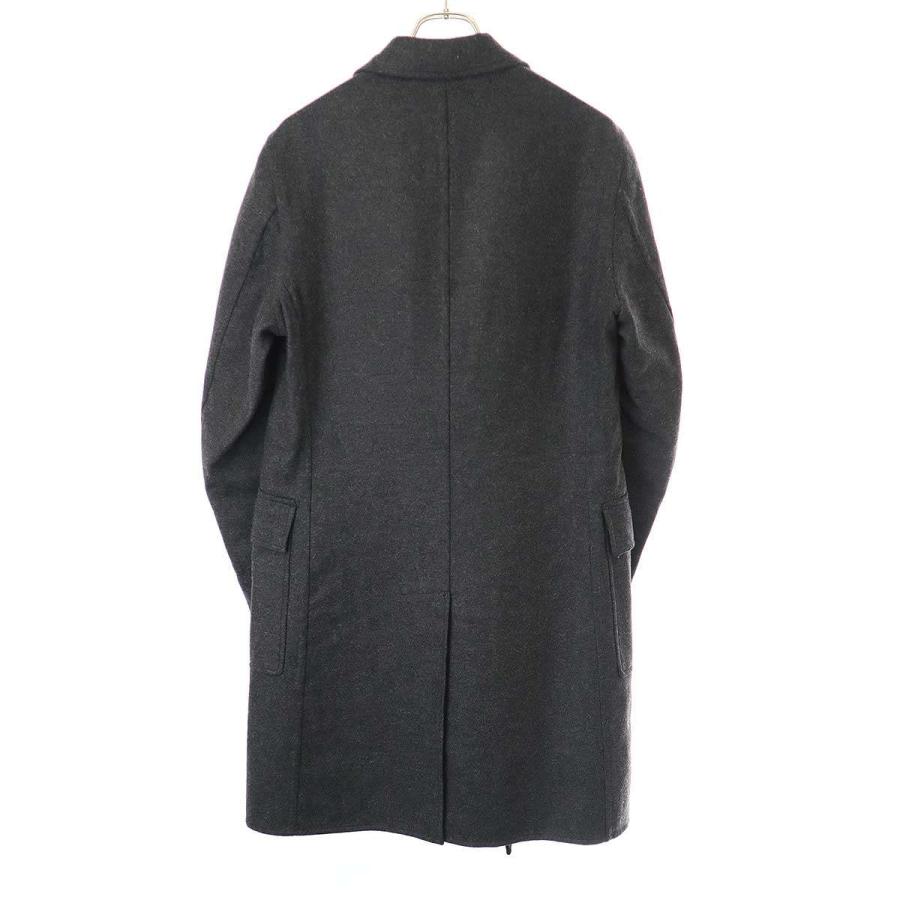 HERMES（エルメス） 12AW ウールフラノ ダブルロングコート PT93DBA