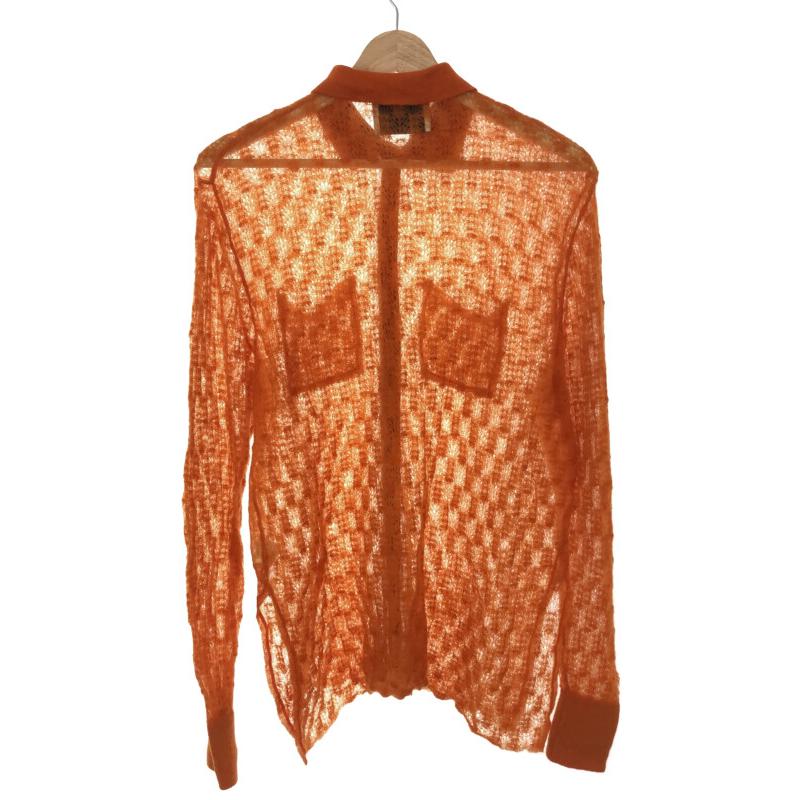 TAN（タン） 19AW ポインテールニットレイヤードシャツ オレンジ F 