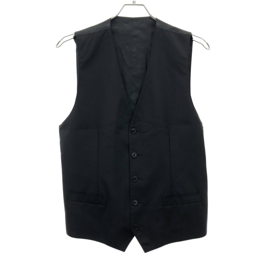 DOLCE&GABBANA ドルチェ＆ガッバーナ 3P ナローラペルセットアップスーツ G1STCT ブラック 48 DOLCE&GABBANA（ドルチェ & ガッバーナ） 3P ナローラペルセットアップ