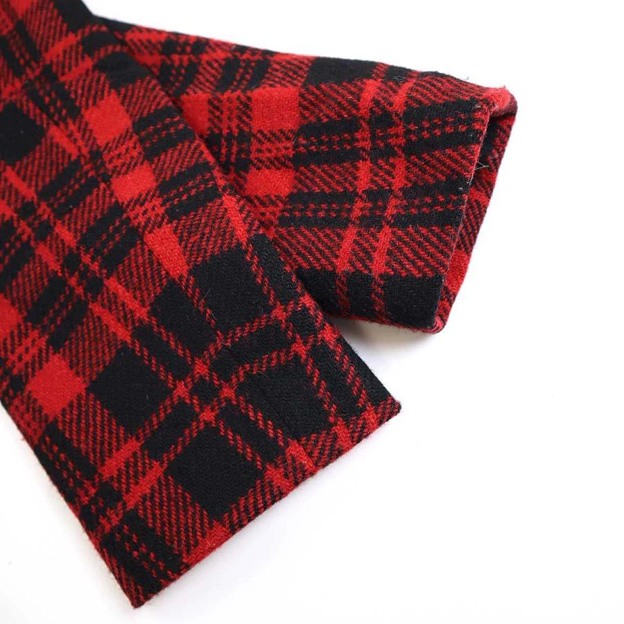 サンローランパリスエード切替チェック柄Pコート48