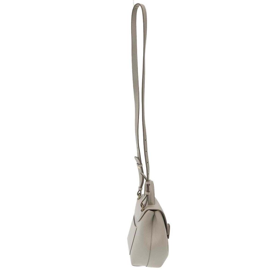 POLENE ポレーヌ ヌメロ アン ナノ チョーク POLENE（ポレーヌ） Numero Un Nano レザーショルダーバッグ チョーク