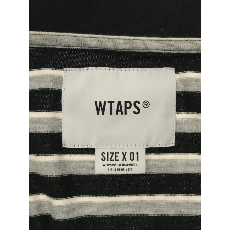 WTAPS（ダブルタップス） 20SS VASQUE ボーダーポロシャツ グレー 1 