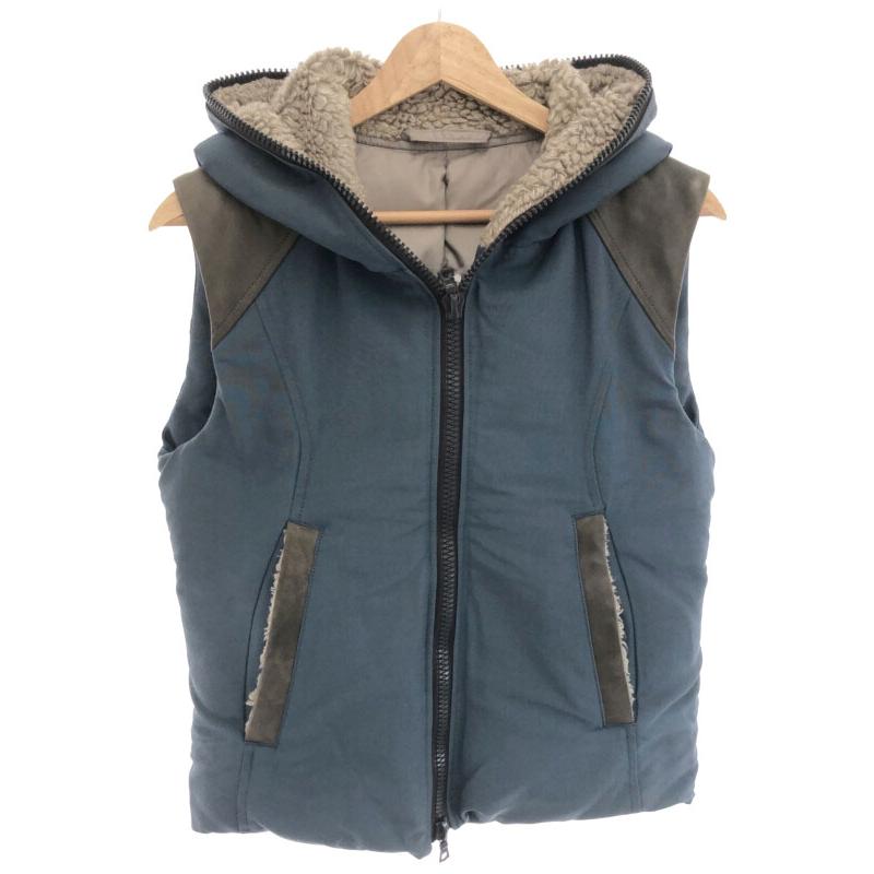 ATTACHMENT アタッチメント 11AW 64クロスXシープレザーフード ATTACHMENT アタッチメント 11AW 64クロスXシープレザーフード