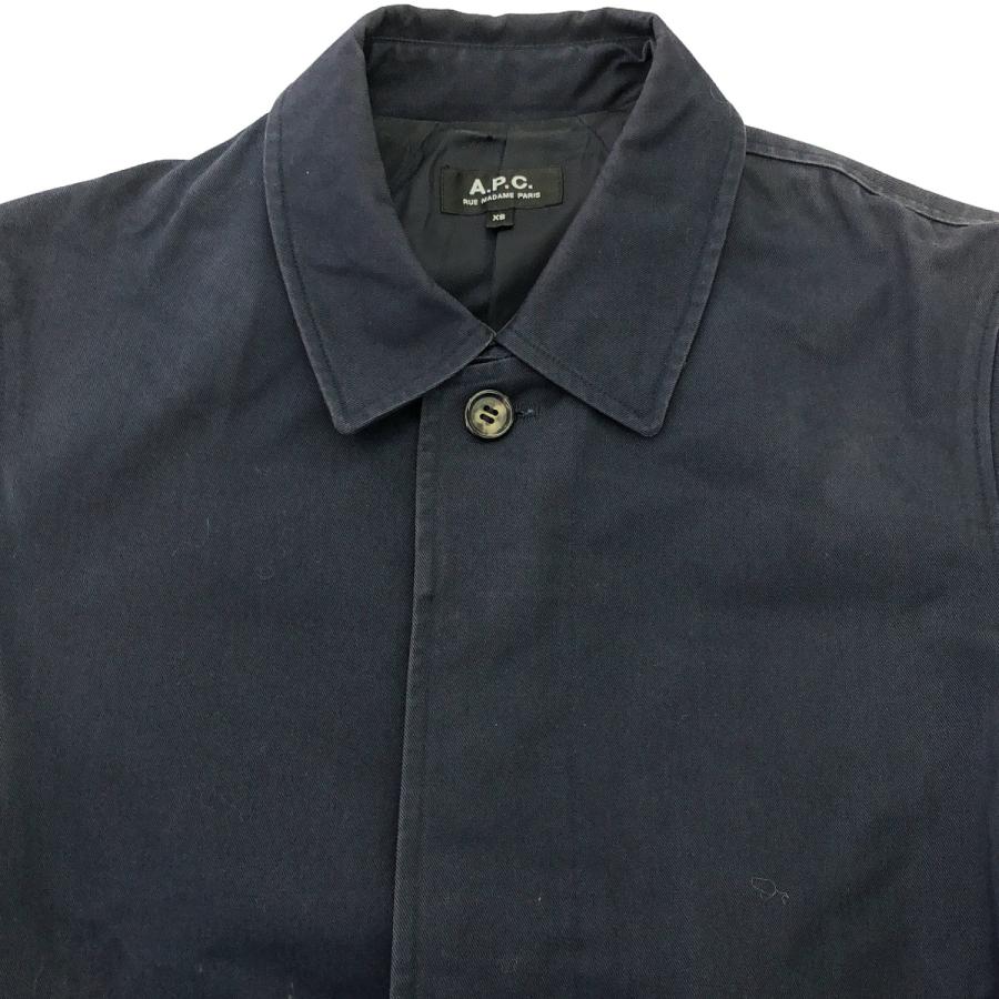 A.P.C.（アーペーセー） A.P.C コットンステンカラーコート ネイビー 