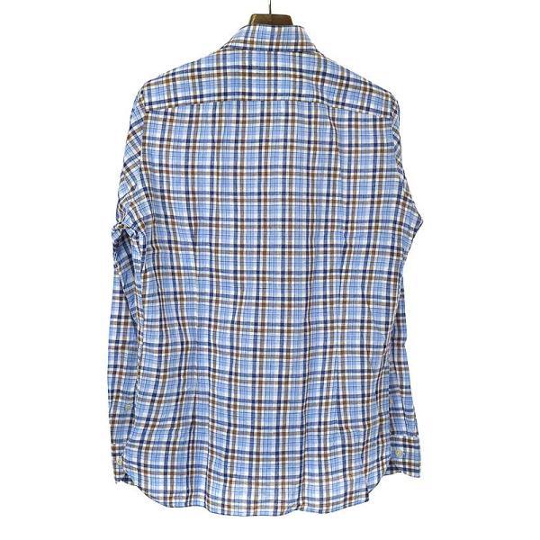 ●定番●ルイジボレッリ　チェック柄シャツ　LUIGI BORRELLI LUIGI BORRELLI ルイジ・ボレッリ LUXURY VINTAGE チェック柄B.D