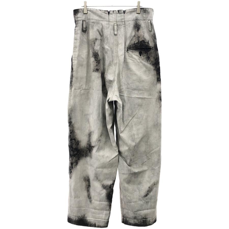 Y's ワイズ 24SS 8oz DENIM BLEACHED HIGH WAIST PLEATED PANTS