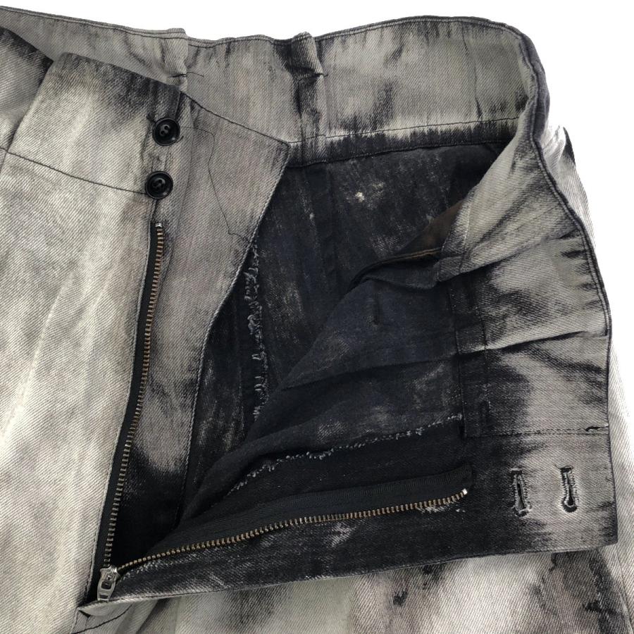 Y's ワイズ 24SS 8oz DENIM BLEACHED HIGH WAIST PLEATED PANTS