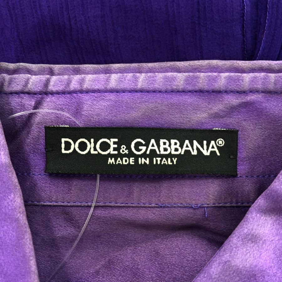 DOLCE&GABBANA（ドルチェ & ガッバーナ） シルクシアーシャツ パープル
