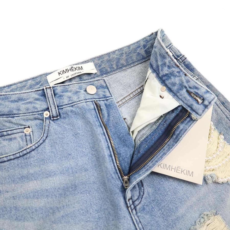 KIMHEKIM キムヘキム 24SS PEARL EMBELLISHED DESTROYED JEANS KIMHEKIM キムヘキム 24SS PEARL EMBELLISHED DESTROYED JEANS