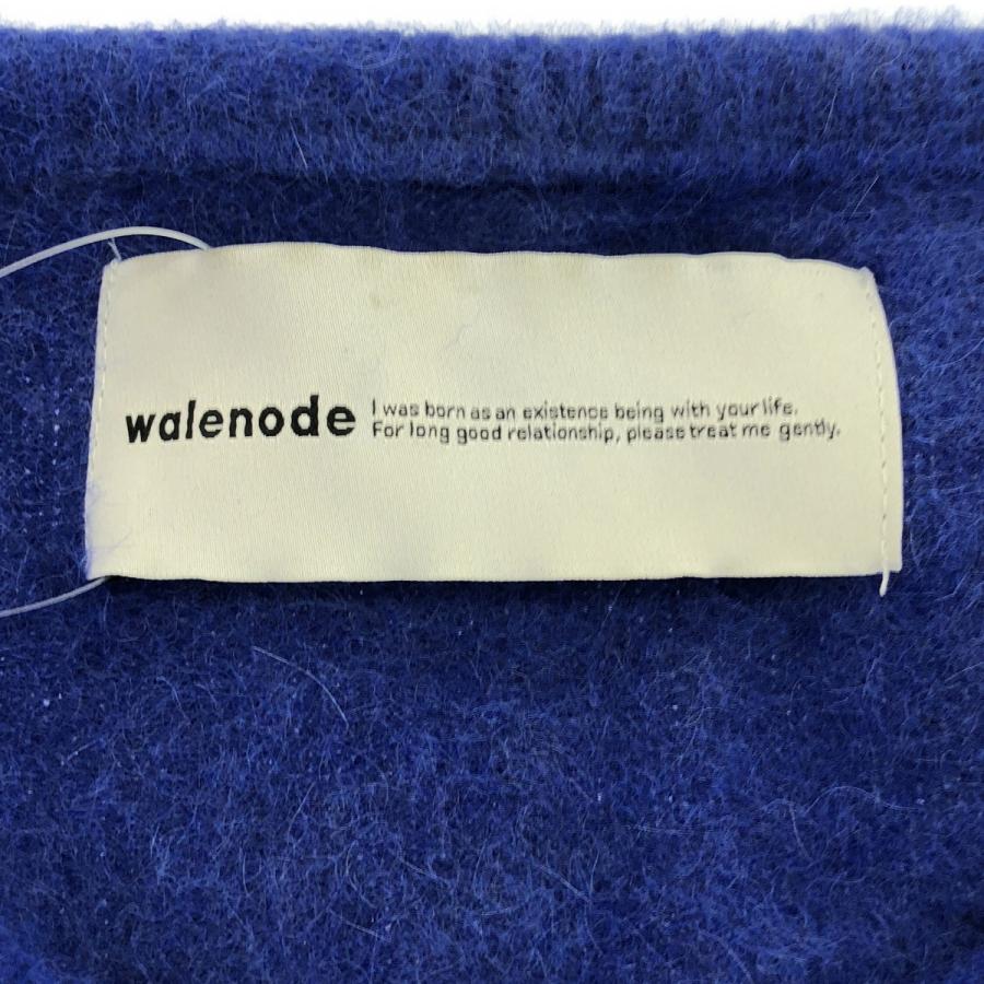 walenode ウェルノード Blue fox wool Chusen dyeing sewter ブルー