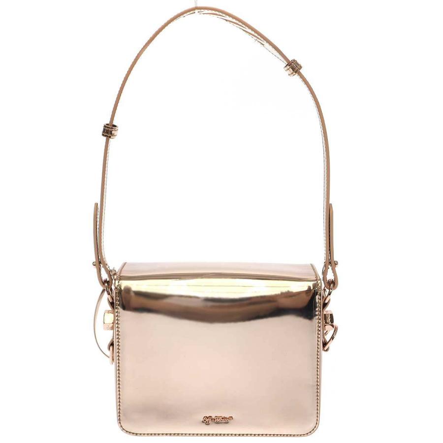 OFF-WHITE オフホワイト Binder Clip Flap Bag ミラーパテント 