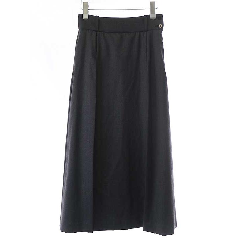 HYKE ハイク 18AW カシミヤ混レイヤードプリーツロングスカート HYKE ハイク 18AW カシミヤ混レイヤードプリーツロングスカート