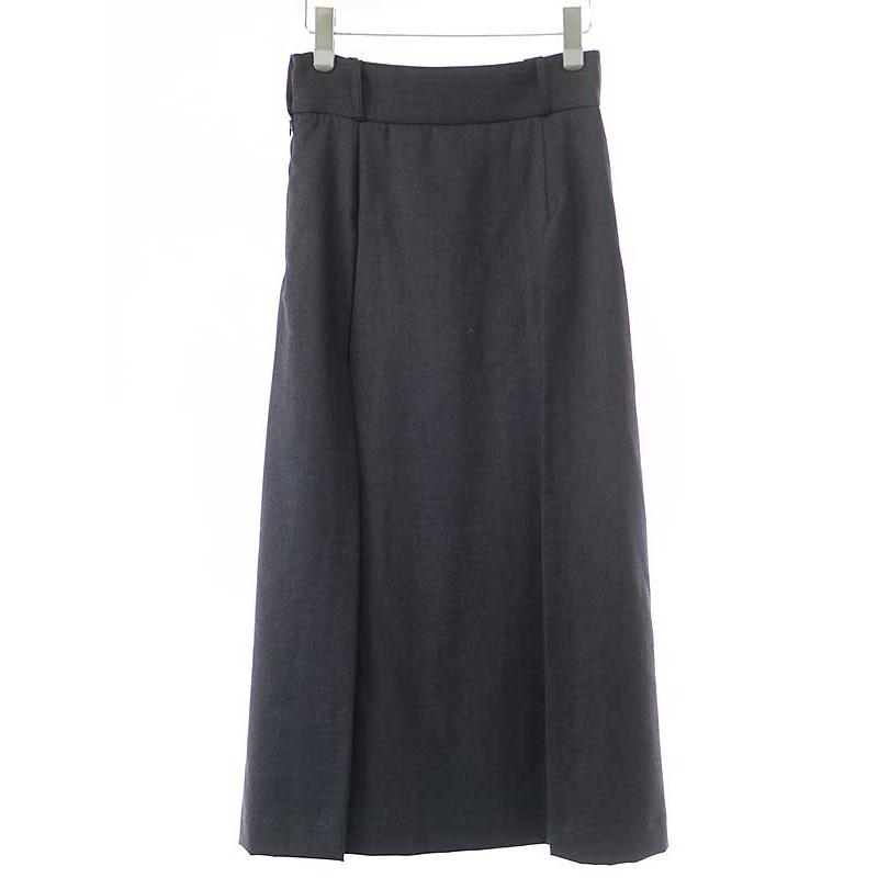 HYKE ハイク 18AW カシミヤ混レイヤードプリーツロングスカート HYKE ハイク 18AW カシミヤ混レイヤードプリーツロングスカート
