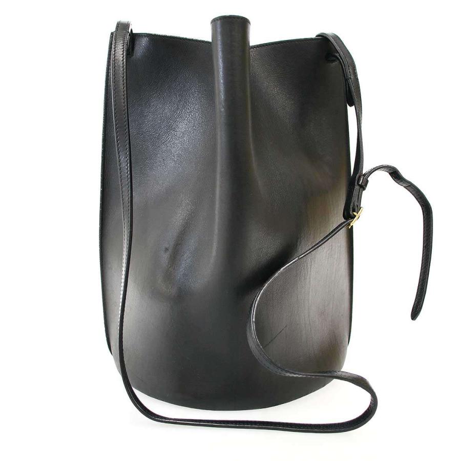 CELINE セリーヌ バケットレザーショルダーバッグ W-LA-2165 ブラック CELINE（セリーヌ） バケットレザーショルダーバッグ W-LA-2165