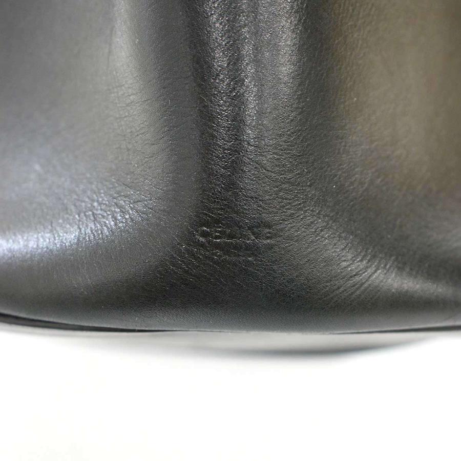 CELINE セリーヌ バケットレザーショルダーバッグ W-LA-2165 ブラック CELINE（セリーヌ） バケットレザーショルダーバッグ W-LA-2165