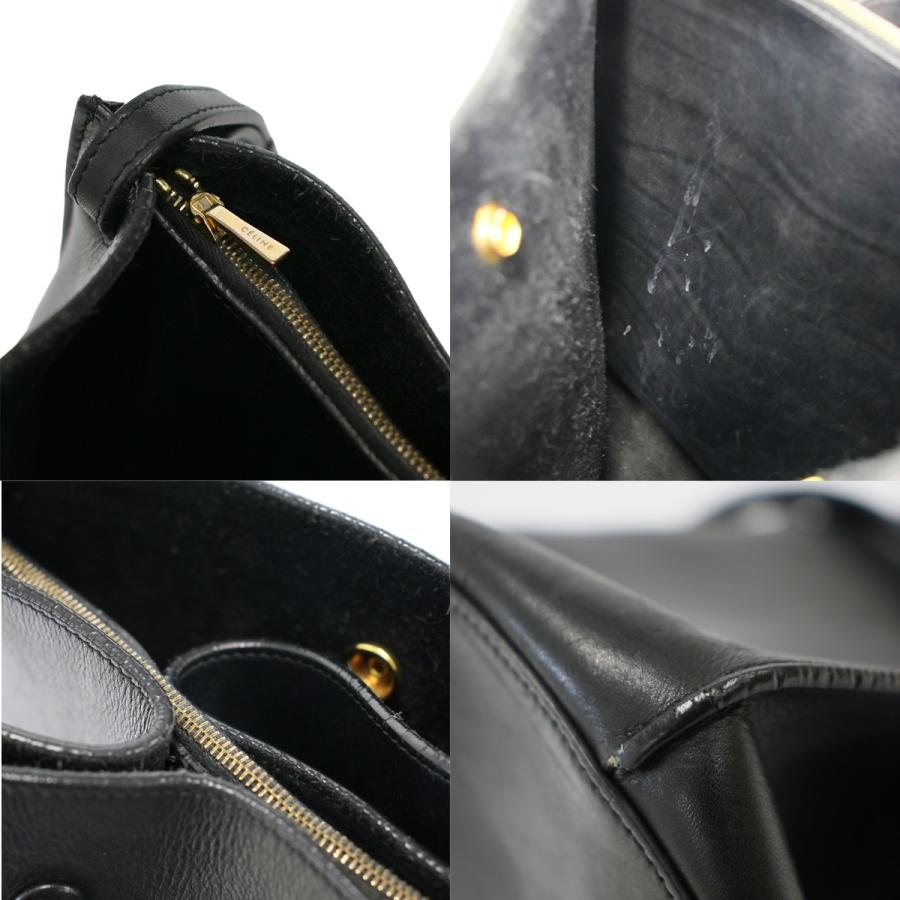 CELINE セリーヌ バケットレザーショルダーバッグ W-LA-2165 ブラック CELINE（セリーヌ） バケットレザーショルダーバッグ W-LA-2165