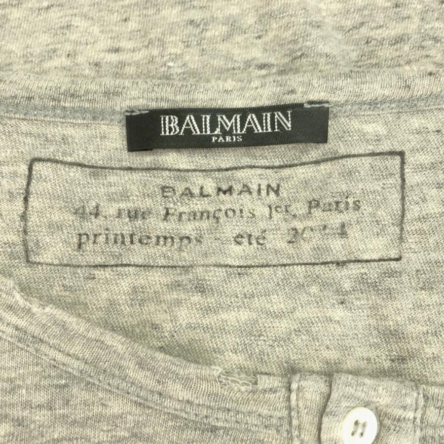 BALMAIN HOMME バルマン オム 14SS ヘンリーネックポケットTシャツ 