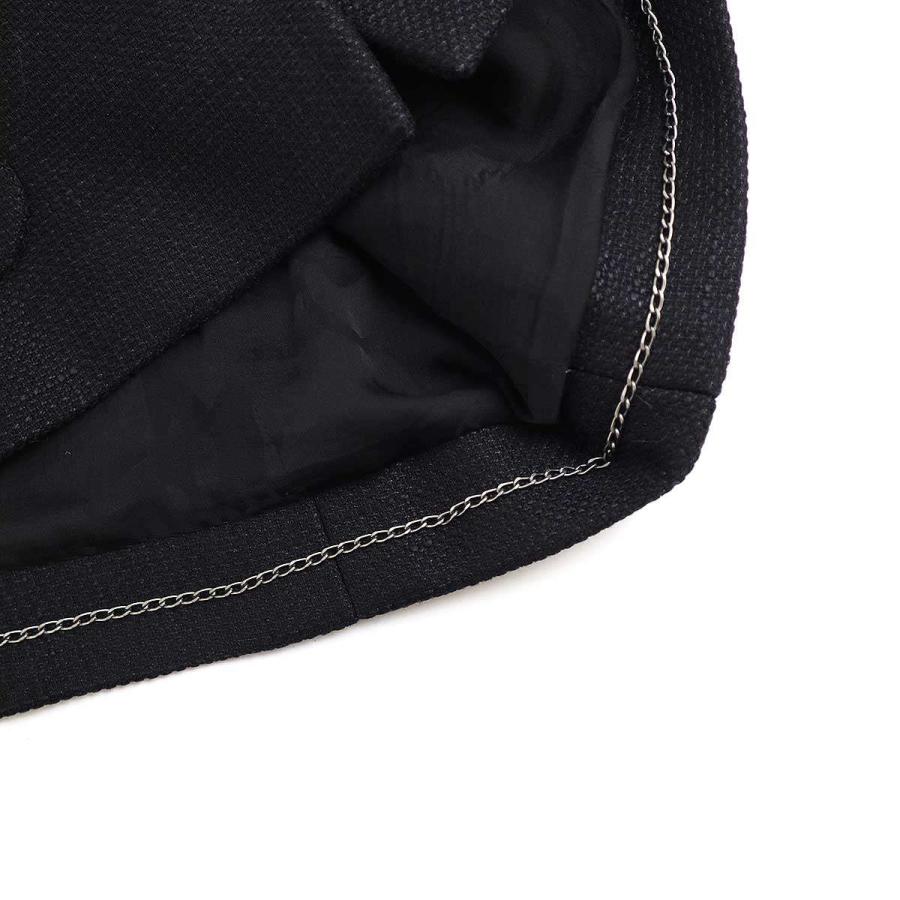 美品！希少品！シャネル ツイード ココマーク カメリア テーラードジャケット CHANEL（シャネル） スーツ ブラック マルチ ウール ツイード