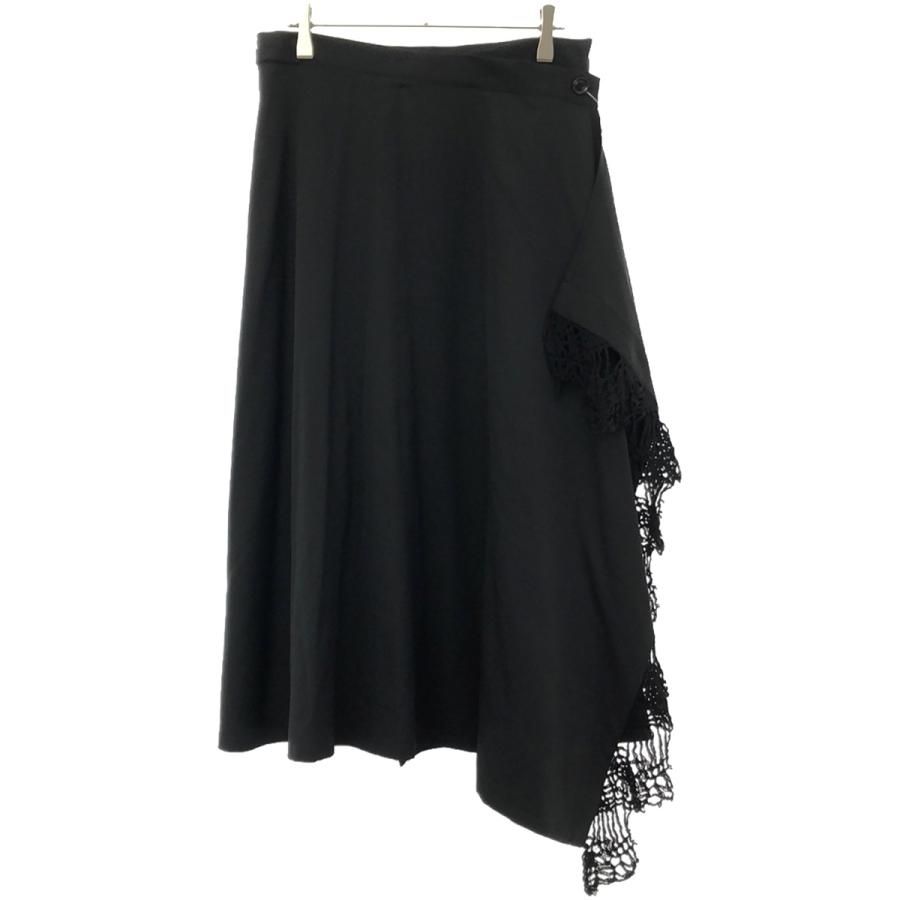 Y's（ワイズ） 21AW ウールギャバジンフリンジスカート YM-S02-100