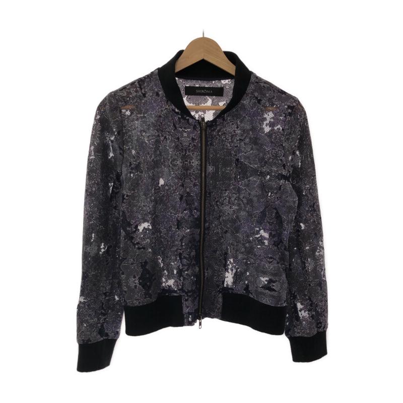 SHIROMA シロマ ジップアップレースジャケット パープル F 