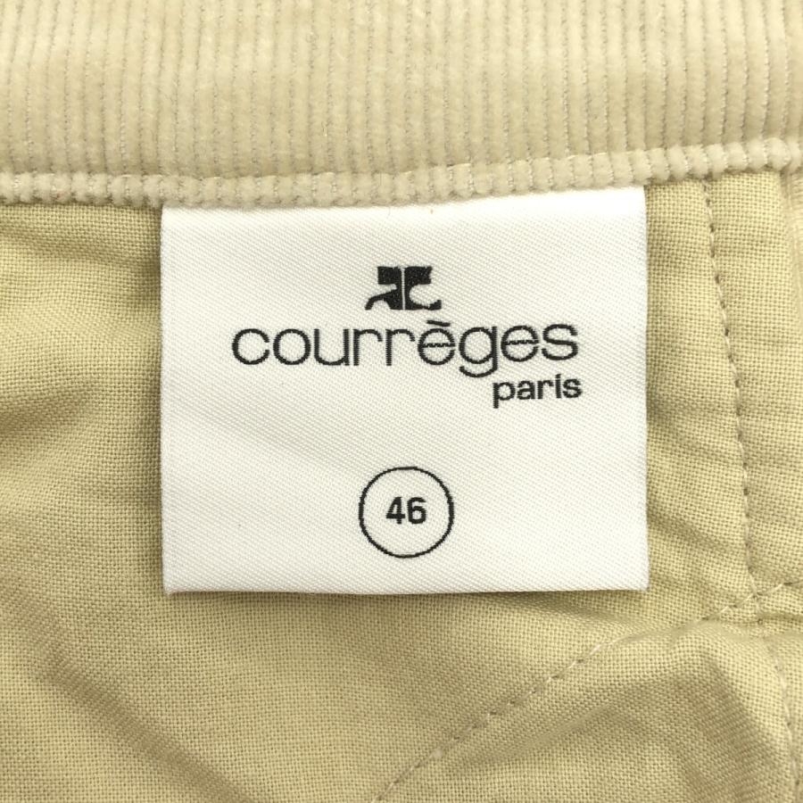 COURREGES PARIS クレージュ CORDUROY BOOTCUT PANTS コーデュロイブーツカットパンツ 123CPA067DE00181021 ベージュ 46 courreges（クレージュ） COURREGES PARIS CORDUROY BOOTCUT PANTS