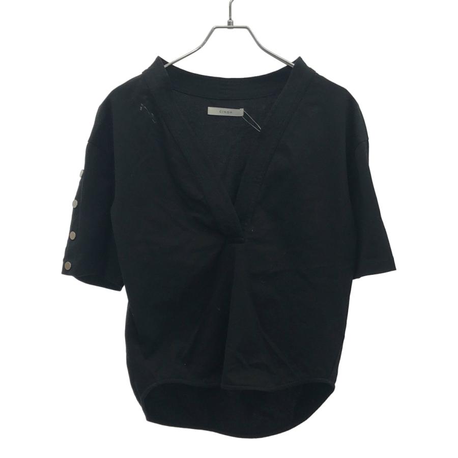 CINOH（チノ） 18SS V-NECK T-SHIRT VネックTシャツ 18RCU002 ブラック 