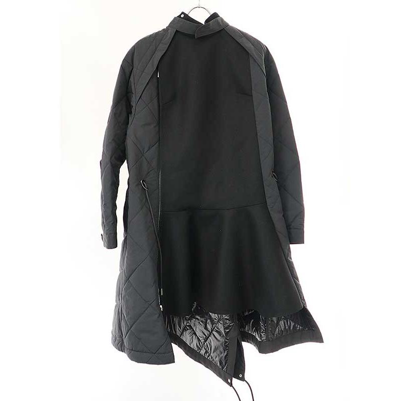 sacai サカイ 23AW Wool Melton Mix Coat ウールメルトン sacai サカイ 23AW Wool Melton Mix Coat ウールメルトン