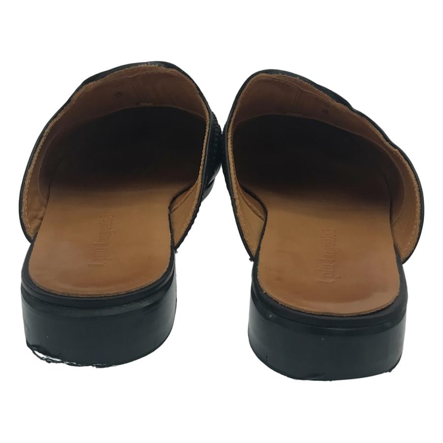 1piu1uguale3 ウノピゥウノウグァーレトレ WINGTIP SANDAL ウィングチップレザーミュールサンダル  ブラック 42 1piu1uguale3 ウノピゥウノウグァーレトレ WINGTIP SANDAL ウィング