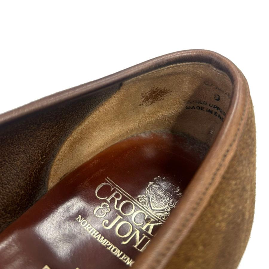 CROCKETT&JONES クロケット＆ジョーンズ BEAMS F別注 CAMDEN スエードレザー ローファーシューズ ブラウン 9E IT7E710S37WU_7