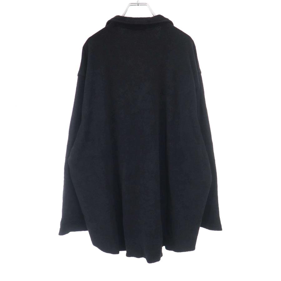 COMOLI（コモリ） 25SS パイルスキッパーシャツ B01-05039 ブラック 3 