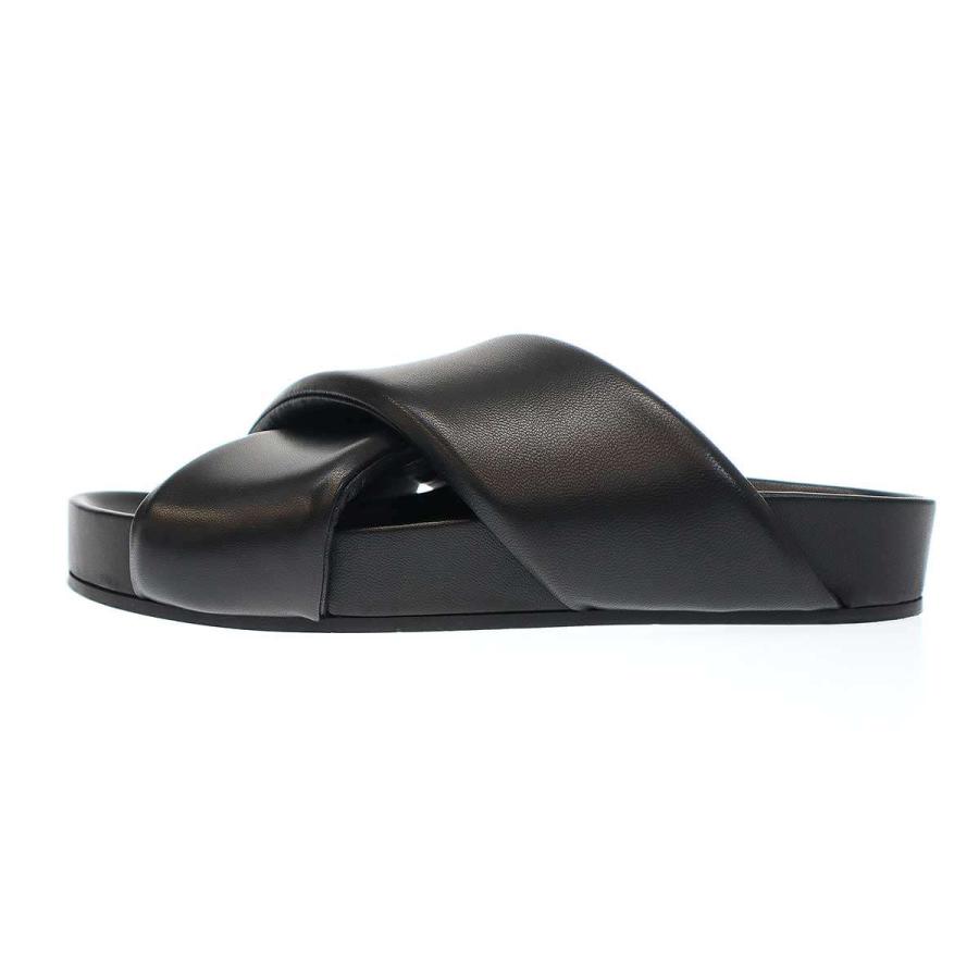 JIL SANDER（ジルサンダー） パテッドクロスレザーサンダル J32WP0001 