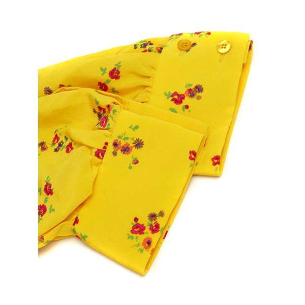 BLAMINK ブラミンク 19AW 小花柄シルクロングワンピース イエロー  