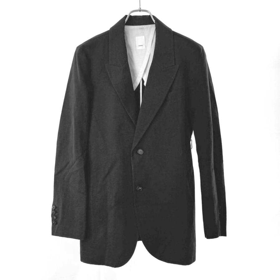 IHNN イン 20SS コットンリネンテーラードジャケット ID20SJK02 グレー